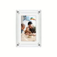 Cadre photo numérique en acrylique avec écran IPS de 5 pouces, 4 Go, rotation automatique, cadre photo numérique de Noël
