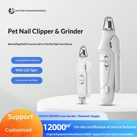 Vente en gros : Coupe-griffes électrique 2-en-1 pour animaux de compagnie avec lumière LED, tondeuse à griffes pour chat, sans fil, faible bruit, outil USB, OEM ODM