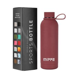 ขวดน้ำสแตนเลสแบบสุญญากาศขนาด 16 ออนซ์ แบบด้าน สำหรับขายส่ง ปรับแต่งได้ เหมาะสำหรับกิจกรรมกลางแจ้ง ออกกำลังกาย เล่นกีฬา พกพาสะดวก ยี่ห้อ MIPPE สำหรับใส่นม - Product Image 6