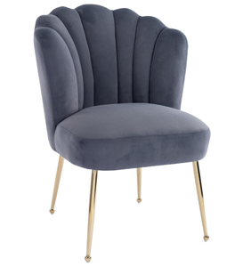 Bán Buôn Vàng Sang Trọng Bắc Âu Giá Rẻ Trong Nhà Đồ Nội Thất Nhà Phòng Nhà Hàng Ăn Da Nhung Hiện Đại Ghế Ăn - Product Image 3