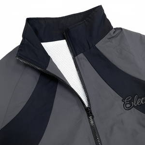 Ensemble de survêtement personnalisé, coupe-vent et imperméable, avec logo brodé, pour la course et le fitness (veste et pantalon) - Product Image 1