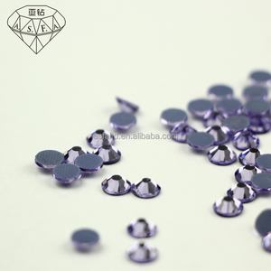ASFA123 strass cristal violet hot fix vente en gros de strass verre ab hot fix pour la décoration de vêtements et de sacs - Product Image 4