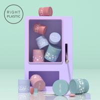 Pot en plastique PET rond YG de petite taille 5/10/15/20/30/50 ml pour cosmétiques, soins de la peau, crème pour les yeux, hydratant