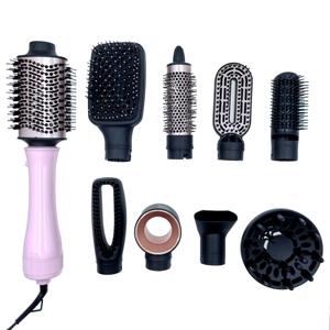 <span class=keywords><strong>Brosse</strong></span> sèche-cheveux ionique 8 en 1 avec styler à air chaud, double tension, petit peigne sèche-cheveux, peigne électrique, <span class=keywords><strong>brosse</strong></span> sèche-cheveux - Product Image 1