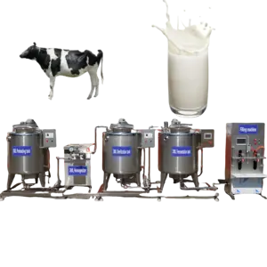 ミルクヒーター用工業用電気1000L低温殺菌機フルーツジュースヨーグルト小卵ミルク低温殺菌機生産ライン
