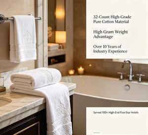 Ensemble de serviettes de bain en coton 100% blanc de qualité supérieure pour hôtel 5 étoiles, écologiques, avec logo personnalisé, jacquard, <span class=keywords><strong>serviette</strong></span> de toilette, tapis de bain, <span class=keywords><strong>serviette</strong></span> de toilette pour les mains - Product Image 3