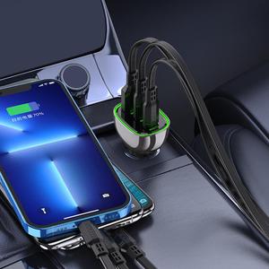 ที่ชาร์จในรถยนต์ KAKUSIGA แบบสามพอร์ต 125W <span class=keywords><strong>ส</strong></span>ำหรับโทรศัพท์มือถือ ชาร์จเร็วพิเศษ อะแดปเตอร์ช่องจุดบุหรี่ในรถยนต์ - Product Image 5