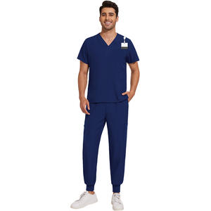 Vendita calda elastico rapido asciugatura personalizzato logo ospedale Unisex scrub abbigliamento da lavoro medico Spa uniforme da uomo scrub tuta da uomo - Product Image 5