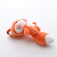 Peluche Renard Mignon Uyeah, Jouet en Peluche Doux, Porte-clés Personnalisé avec Broderie pour Cadeaux, Décoration et Présentation