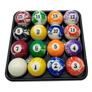 Haute qualité 16 pièces/ensemble 57.2mm résine <span class=keywords><strong>marbre</strong></span> apparence <span class=keywords><strong>piscine</strong></span> et boules de billard ensemble de billard complet accessoires de Table de billard - Product Image 5