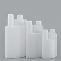 100 pièces, flacons doseurs liquides en HDPE, vides, 100 ml, 500 ml, 1000 ml, double col, flacons de mesure chimiques, deux chambres doubles