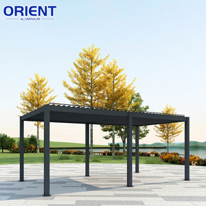 Pérgola de Aluminio 2025 Nuevo Diseño / Exterior, Refugio Interior, Pérgola Bioclimática Multiusos: Sombra Ajustable y Resistente a la Oxidación - Product Image 1