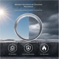 Boîte à lumière LED circulaire personnalisée, cadre en alliage d'aluminium, film souple UV, économie d'énergie, utilisation intérieure/extérieure, boîte à lumière publicitaire pour le commerce