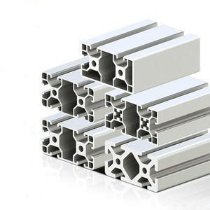 Profilés en <span class=keywords><strong>aluminium</strong></span> extrudé de haute qualité personnalisés <span class=keywords><strong>40x40</strong></span> 2080 4080 2040 anodisés 6063 à rainure en <span class=keywords><strong>T</strong></span> pour cloisons intérieures Max. - Product Image 1