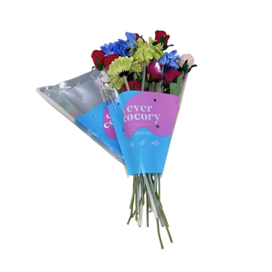 Fundas de Plástico BOPP Impresas con Grabado y Sellado Térmico para Ramos de Flores, Empaque Transparente con Orificio de Ventilación, Bolsas para Empacar Rosas - Product Image 2