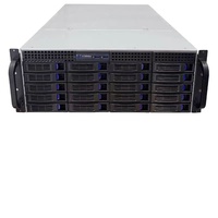 Casing Server Rak 20-Bay Hot Swap ATX dengan Drive Optik, Konstruksi Plastik Baja, Pendingin Kipas, Panel Samping - Ready Stock