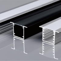 Profil LED en alliage d'aluminium robuste de qualité supérieure, anodisé, pour la décoration d'hôtels, de maisons, de bureaux et de cuisines.