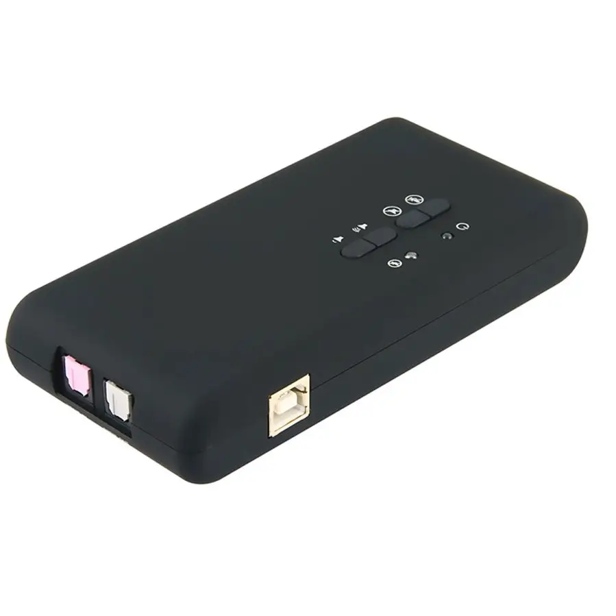 بطاقة USB2.0 للصوت تشكيلة من الرقاقات Cmi-6206 بطاقة صوتية USB 7.1 مع SPDIF وكابل تمديد USB ومدعمة بخاصية الاستيقاظ عن بعد