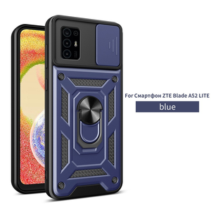 Funda Protectora para <span class=keywords><strong>ZTE</strong></span> Axon 60 Lite 4G con Cubierta Deslizante para Lente, Anillo Magnético Antivibración y Protección Tipo Cuchilla A31 - Product Image 3