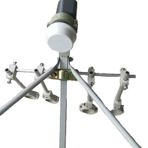 Soporte de Aluminio/Plástico para Antena Parabólica KU, Soporte para 5 LNBs Satelitales KU, Soporte Multi-LNB - Product Image 1