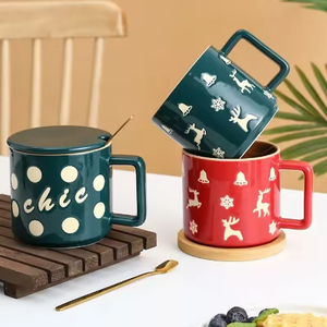 Mug à eau en porcelaine moderne de haute qualité, personnalisable, résistant au lave-vaisselle et au micro-ondes, réutilisable, cadeaux d'affaires pour le petit-déjeuner - Product Image 3