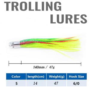อัลฟา14เซนติเมตรตกปลาตอร์ปิโดเหยื่อความเร็วสูง Wahoo Trolling สายเคเบิล rigged Wahoo lures - Product Image 3