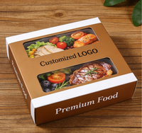 Durable Recyclable Paper Noodle Box with Clear Window for Industrial Food Display