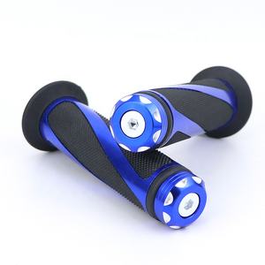 7/8 "evrensel motosiklet gidonu sapları alüminyum motosiklet kolu kavrama kauçuk kolu kavrama için motosiklet aksesuarları ve parçası - Product Image 5