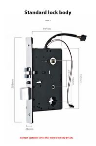 Serrure de porte d'hôtel, vente en gros d'usine, serrure électronique intelligente à induction, serrure magnétique pour porte en bois, serrure à carte magnétique pour hôtel - Product Image 5