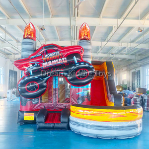 Château gonflable de <span class=keywords><strong>camion</strong></span> de pompiers en PVC commercial avec toboggan, station de pompiers, château gonflable pour <span class=keywords><strong>location</strong></span> - Product Image 4