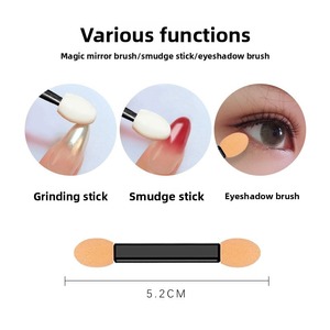 Éponge à estomper pour nail art, applicateur de poudre chrome miroir, outil de peinture dégradée, coton-tige, outil de manucure pour DIY - Product Image 3