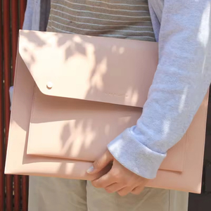 Bền PU da phong cách Hàn Quốc Phong Bì tài liệu tập tin Pouch máy tính xách tay tay Áo máy tính Bìa kinh doanh tập tin thư mục cho Macbook - Product Image 5