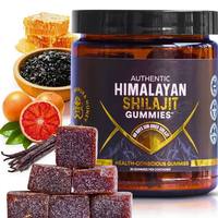 Gummies de Shilajit de l'Himalaya certifiées GMP, formule végétalienne à la pectine pour le bien-être et les performances à long terme, marque privée OEM ODM
