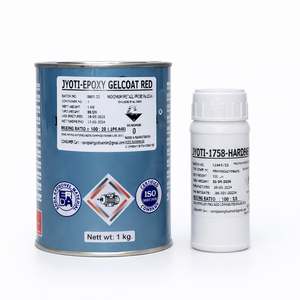 Jyoti Epoxy Gelcoat Red with Hardener Industrial Coating High Strength Protective <b>Resin</b> for Electrical and Surface - Product Image 1