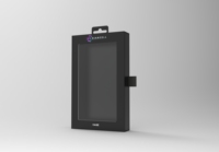 Boîtes d'emballage en papier haut de gamme avec marque personnalisée étui pour téléphone avec fenêtre transparente couvercle tiroir emballage de boîte-cadeau transparent
