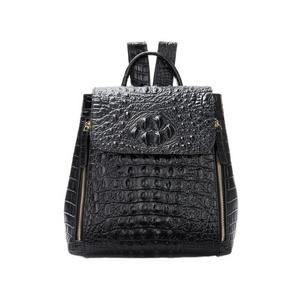 Custom Vintage Crocodile Pattern <b>Backpack</b> Luxury Genuine Leather <b>Small</b> <b>Backpack</b> Cute Mini <b>Backpack</b> Purse for Ladies - Product Image 1