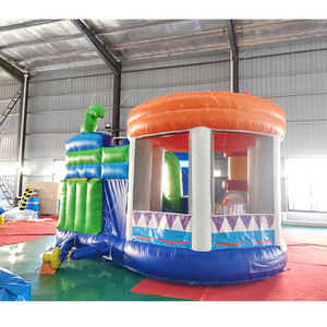 <span class=keywords><strong>Castillo</strong></span> Inflable con Diseño Novedoso en Forma de Domo, con Tobogán Individual, Inflable Disco para la Diversión de los Niños, Venta Comercial - Product Image 4