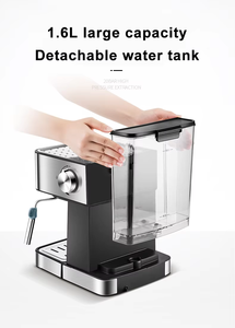 Machine à café avec réservoir d'eau haute pression de 1,6 L fabriquée en Chine, avec moulin, silencieuse et durable pour un usage domestique - Product Image 2