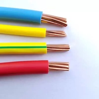 1,5 Mm 4 Mm2 2.5Mm2 Conductor 19/0.5 Alambre y cable de un solo núcleo de enchufe amarillo, precio de cable eléctrico de 450/750V