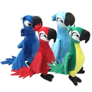 Peluche douce personnalisée oiseau perroquet animaux en peluche jouet pour enfants cadeau