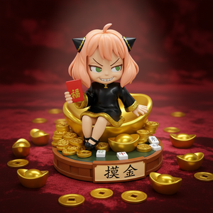 जासूस परिवार का कार्टून रेसिन हाथ से चित्रित फिगर वाटर वर्ल्ड क्रिएटिव गिफ्ट बॉक्स - Product Image 2