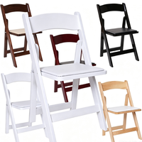 Chaise pliante en résine plastique blanche pour événements, mariages, banquets, jardins, extérieur, usage intensif, capacité 450 kg, vente en gros, promotion