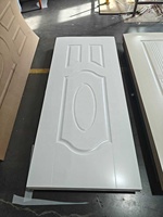 Porte intérieure en MDF à quatre panneaux, 750 x 2150 x 38 mm, HDF moulé, apprêt blanc, échantillons d'angle gratuits