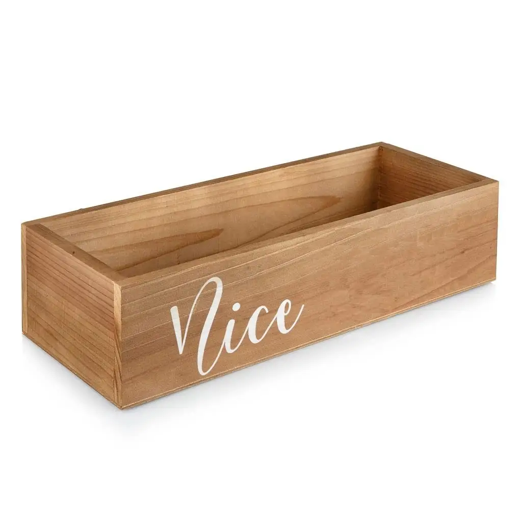 Отделка обеспечивает плоскую гладкую поверхность деревянного ящика для ванной комнаты в качестве изысканного деревянного ящика для декора. Старая древесина