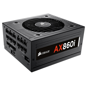 Alimentatore Digitale CORSAIR <span class=keywords><strong>Serie</strong></span> AXi AX860i 860W, Compatibile SLI e <span class=keywords><strong>CrossFire</strong></span>, Certificato 80 Plus Platinum, Completamente Modulare - Product Image 1