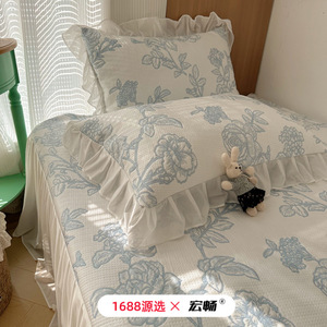 Korean Style Cooling Ice Silk <b>Bed</b> Mat 1.5m 1.8m Machine Washable Summer Air Conditioning Soft Mattress <b>Pad</b> - Product Image 2