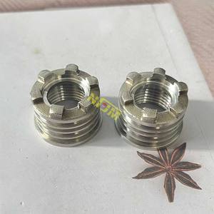 NFJM 1/2 "3/4" MATÉRIAU DE <span class=keywords><strong>PLOMBERIE</strong></span> INSERT FILETÉ FEMELLE/MÂLE EN LAITON pour RACCORDS DE TUYAU PPR - Product Image 4