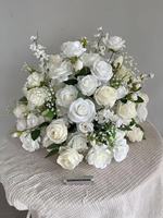 Boule de fleurs artificielle personnalisée de haute qualité L-R324, décoration de mariage, fleurs pour allée de mariage, centre de table