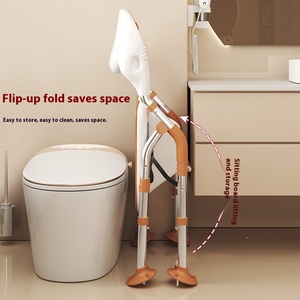 Medical Furniture Rehabilitation Equipment Black Back Toilet Potty Chair for Adults - Product Image 5