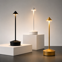 Lampe de chevet sans fil à commande tactile, lampe de table LED compacte en métal pour chambre à coucher – Offre spéciale